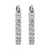 1/4 Carat TW 4-Row Moissanite Hoop Earrings, 1/2 Inch