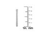 1 Carat TW Oval Lab Grown Diamond Hoop Earrings in 14K White Gold