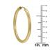 14K Yellow Gold Endless Round Hoop Earrings