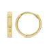 10MM Endless Small Huggie Hoop Earrings in 10K Yellow Gold