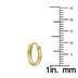 10MM Endless Small Huggie Hoop Earrings in 10K Yellow Gold