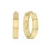 12MM Endless Medium Huggie Hoop Earrings in 10K Yellow Gold