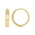 12MM Endless Medium Huggie Hoop Earrings in 10K Yellow Gold