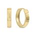 14MM Endless Large Huggie Hoop Earrings in 10K Yellow Gold