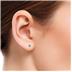 All-Natural Genuine 5mm Heart Shape Aquamarine Earrings in .925 Sterling Silver