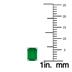14K White Gold 5x3MM Emerald Shaped Emerald Earrings