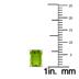 14K White Gold 7x5MM Emerald Shaped Peridot Earrings