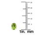 14K White Gold 7x5MM Oval Peridot Earrings