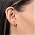 14K White Gold 6x4MM Oval Ruby and Diamond Earrings