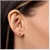 14K White Gold 5x3MM Pear Ruby and Diamond Earrings