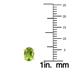14K Yellow Gold 6x4MM Oval Peridot Earrings