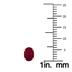 14K Yellow Gold 6x4MM Oval Ruby Earrings
