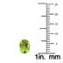 14K Yellow Gold 8x6MM Oval Peridot Earrings