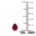 14K Yellow Gold 6x4MM Pear Ruby Earrings