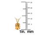 14K Yellow Gold 6x4MM Oval Citrine Pendant
