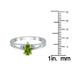 6X4MM Peridot and Diamond Pear Shaped Open Three Stone Ring in 10K White Gold