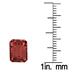 3.80 Carat Emerald Cut Garnet Gemstone