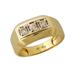 10kt Yellow Gold and Diamond Men