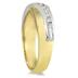 14k Two-tone Diamond Channel Men