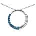 1/4 Carat TW Diamond Circle Journey Pendant in 10K White Gold