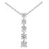 1/4 CTW Diamond Journey Pendant in 10K White Gold
