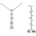 1/4 CTW Diamond Journey Pendant in 10K White Gold