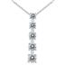 Certified 3/4 Carat TW Diamond Journey Pendant in 14K White Gold