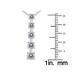 Certified 3/4 Carat TW Diamond Journey Pendant in 14K White Gold