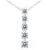 Certified 1 Carat TW Diamond Journey Pendant in 14K White Gold