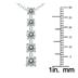 Certified 1 Carat TW Diamond Journey Pendant in 14K White Gold