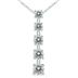 Certified 1 1/2 Carat TW Diamond Journey Pendant in 14K White Gold