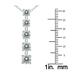 Certified 1 1/2 Carat TW Diamond Journey Pendant in 14K White Gold