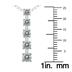 Certified 1/2 Carat TW Diamond Journey Pendant in 14K White Gold