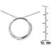 1/4 CTW Diamond Circle Journey Pendant in 10K White Gold