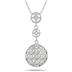 Byzantine Diamond Circle Pendant in .925 Sterling Silver