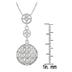 Byzantine Diamond Circle Pendant in .925 Sterling Silver