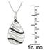 1/10 Carat T.W Black and White Diamond Pendant in .925 Sterling Silver