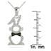 Diamond Rabbit Pendant in .925 Sterling Silver