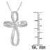 1/6 Carat T.W Diamond Cross Pendant in .925 Sterling Silver