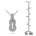 1/5 Carat TW Diamond Knot Pendant in 10K White Gold