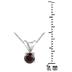1/4 CTW Cognac Diamond Pendant in 14K White Gold