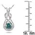 1/2 Carat TW Blue Diamond Pendant in 10K White Gold