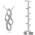 1/10 Carat TW Diamond Pendant in 10K White Gold