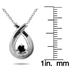 1/6 Carat Black Diamond Loop Pendant in 10K White Gold
