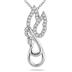 1/10 Carat TW Diamond Angel Pendant in 10K White Gold