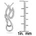 1/10 Carat TW Diamond Angel Pendant in 10K White Gold