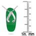 Summer Slipper Natural Jade Pendant in .925 Sterling Silver