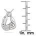 Baby with Mom Diamond Pendant 14k White Gold