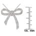 1/10 Carat Diamond Ribbon Pendant in .925 Sterling Silver