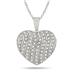 Reversible 2 Carat Black and White Diamond Pendant in .925 Sterling Silver